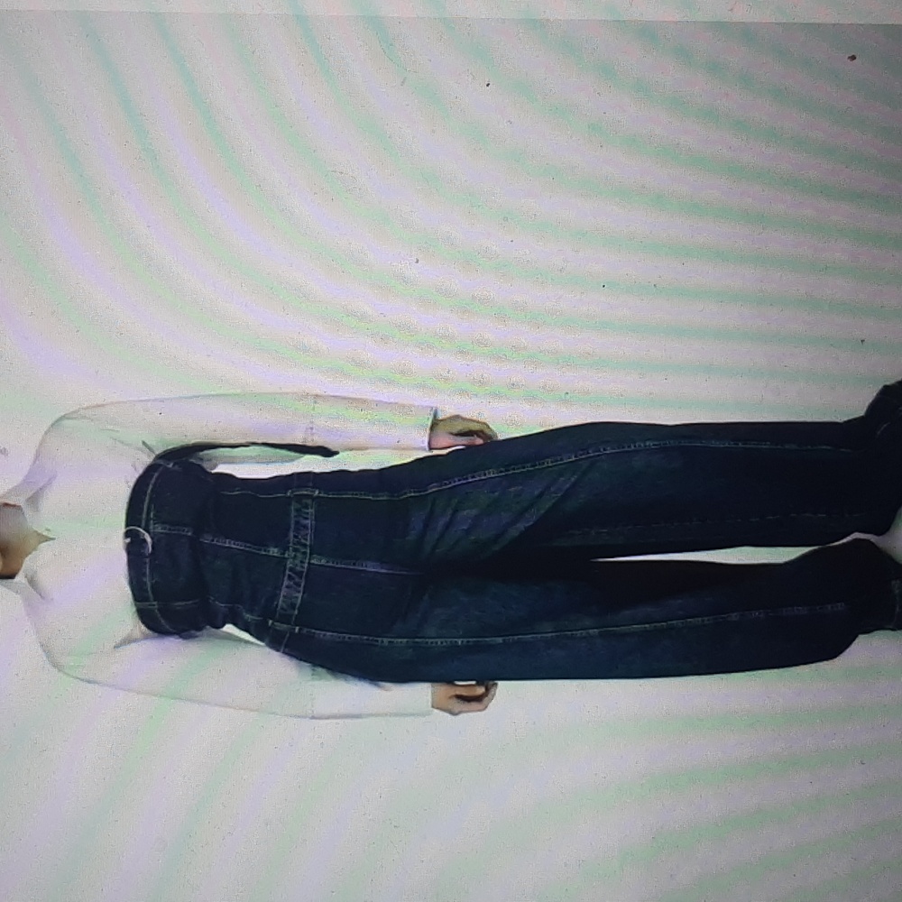 Zara Dark Wash Strapless Denim Jumpsuit - Picture 3 of 9